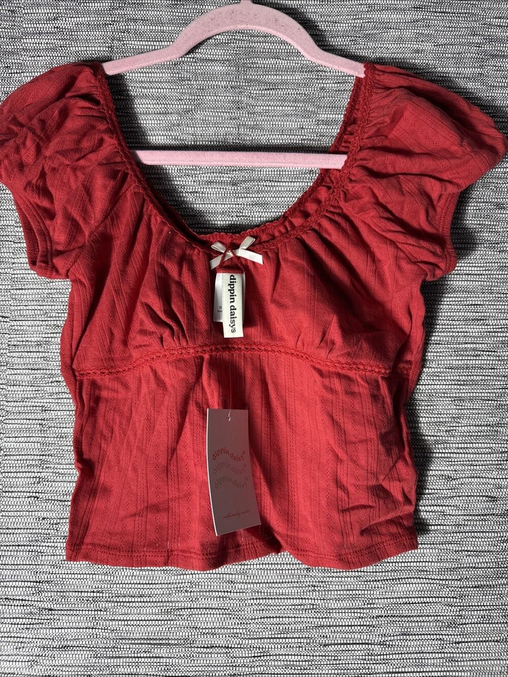 Dippin Daisies Snowcap Top, Red, Large